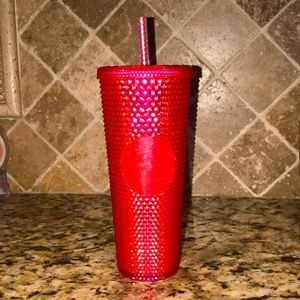 Hot pink studded Starbucks venti cup